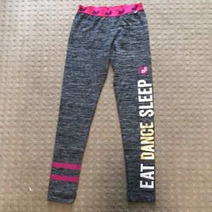Grey Jojo Siwa athletic girls leggings